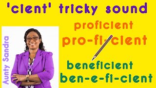 Tricky Sound | 'cient' Syllable Sound | Breaking words in syllables | Rhyming Words | Learn to Read