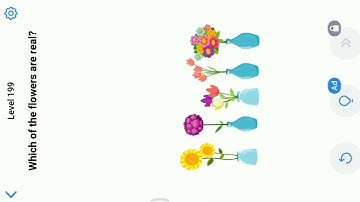 Easy Game Level 199 || Which Of The Flowers Are Real.