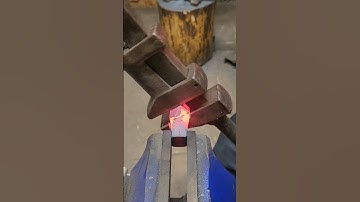 Forging a reverse twist beer tap #blacksmith #forge #handmade #howto #diy #beer #maker #short