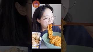 Mukbang Satisfying Big Bites Cheesy Fire Noodles Nado