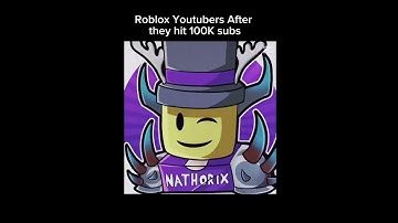 Roblox YouTubers After they Hit 100K Be Like