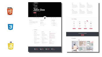 Responsive Front-End Portfolio Website using HTML, CSS, and JavaScript | RowPF || The Terminal Boy
