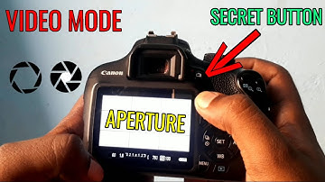 How to change APERTURE in video mode | CANON 1200D | CANON 1500D | CANON 1300D