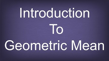 Introduction to Geometric Mean / Progressions / Maths Arithmetic
