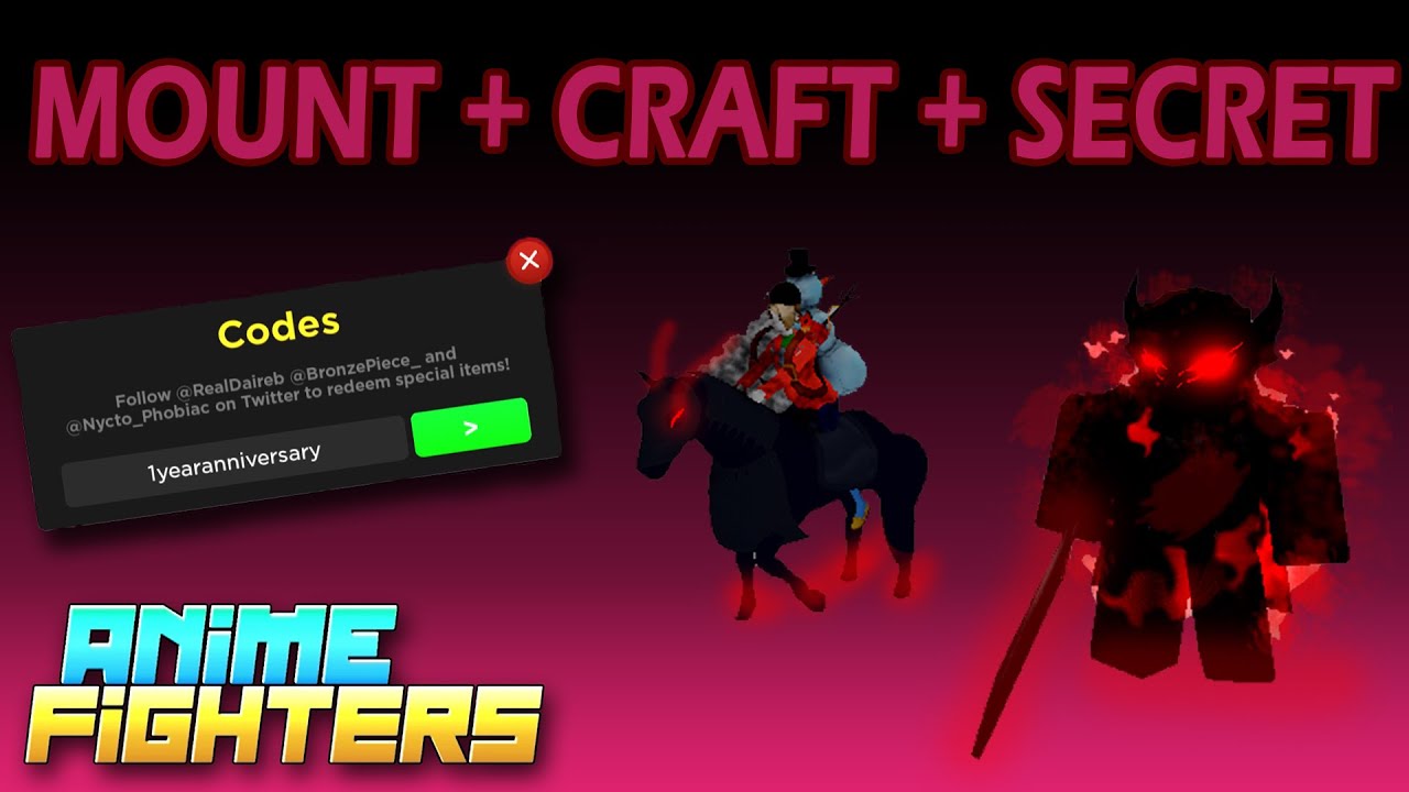 ALL NEW SECRET *1 YEAR* UPDATE 29 CODES In Roblox Anime Fighters