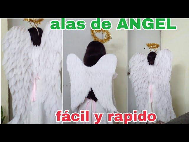 ALAS DE ANGEL facil y rapido/ como hacer alas de angel de carton dizfras de  angel #alasdeangel 