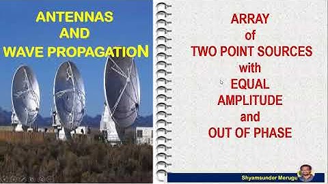 JNTUH-TWO POINT SOURCES WITH EQUAL AMPLITUDE AND OUT OF PHASE| AWP| ANTENNAS AND WAVE PROPAGATION