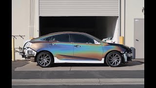 Vinyl Wrapping The New Turbo Civic In 3M Psychedelic