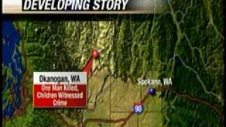 Man murdered in front of children, suspect at large