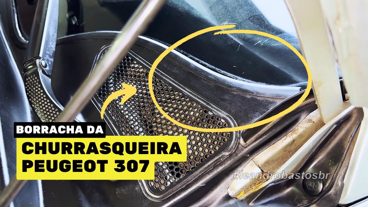 Trocando a Borracha da Churrasqueira! Veja como Ficou! Peugeot 307