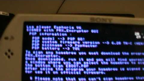 My first "SIGNED" homebrew on PSP OWF 6.20. Compatible with all psp models and all software version.