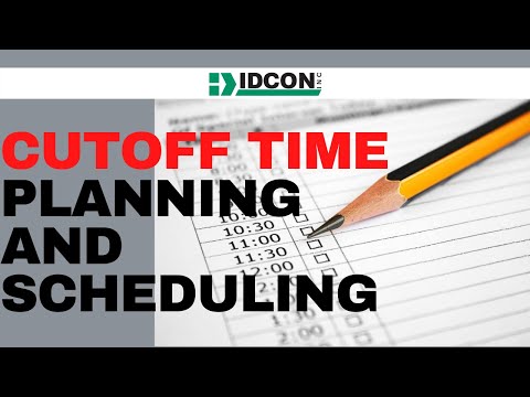 Cutoff Time for Planning and Scheduling