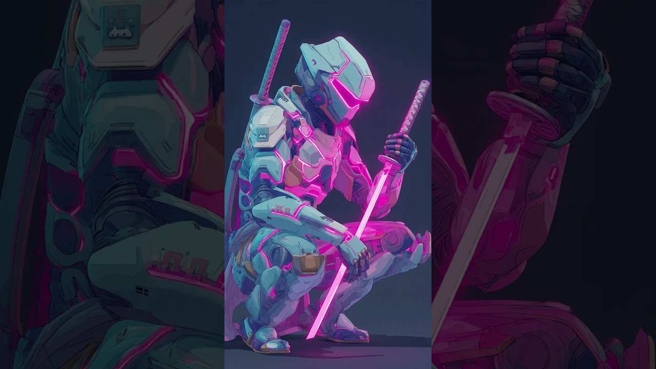 I Asked Ai to Make a Cyberpunk Samurai Ai | Art with Drawthis.ai