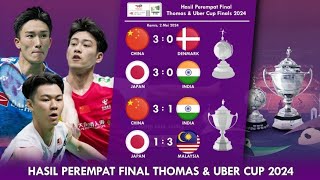 Hasil Lengkap Perempat Final Thomas & Uber Cup 2024 China & Malaysia Ke Semifinal #thomasubercup2024 by Ngapak Vlog 4,222 views 11 days ago 2 minutes, 19 seconds
