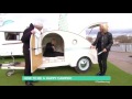 Hand made caravan - Phil locks Holly inside - 22nd Feb 2017