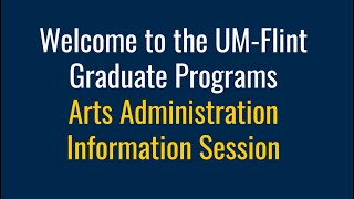 Arts Administration Information Session