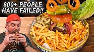 Over 800 People Have Failed Roadhouse's "Big Hoss" Triple Burger Challenge!!