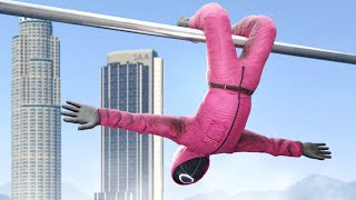 GTA 5 SQUID GAME Guard | Funny Ragdolls (Euphoria Physics)