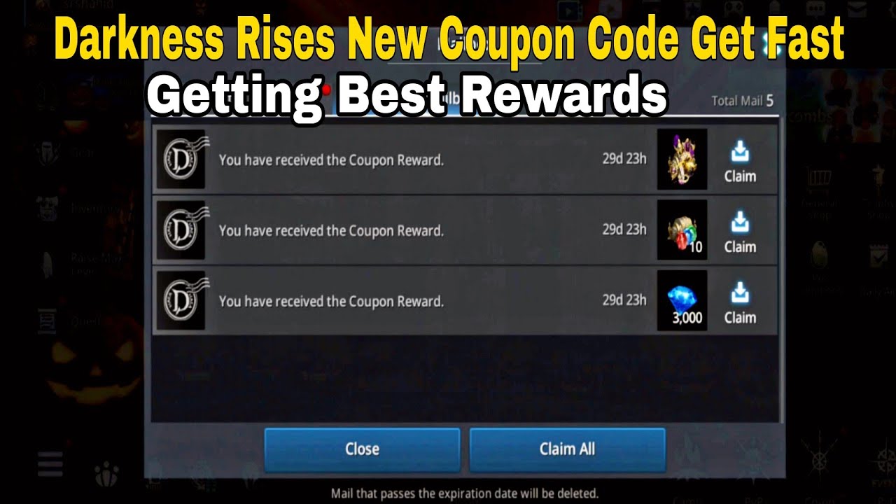 Darkness Rises New Coupon Code Get Your Rewards Fast YouTube