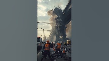 Bridge Disaster: Workers Rush to Save Lives After Sudden Collapse!”