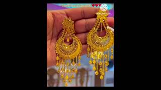 Long Gold Earring Design 2026 #GoldEarrings💛 Latest Long Gold Earrings Collection#goldjewellery