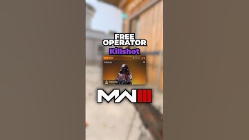 The FREE Operator Skin “KILLSHOT” (MW3 Horde Hunt Event)