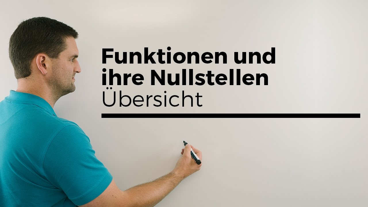 Kurvendiskussion, Nullstellen Bedeutungen | Mathe by ...