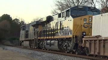 CSX i 187 22 Containers by the SF 308 9 Maintrack 11 23 25 ES40DC leads SCL Heritage Unit runs 2nd