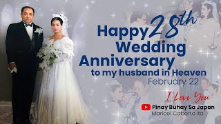 Happy 28th Wedding Anniversary to my husband in Heaven I Sending my love to Heaven I I Love You