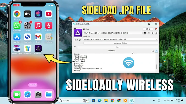 How to Sideload iOS Apps Wirelessly with Sideloadly📱