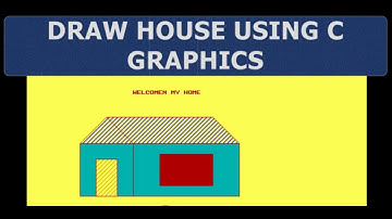 Program To Draw a House In C Graphics Part 14 | C Graphics #cgraphics #house