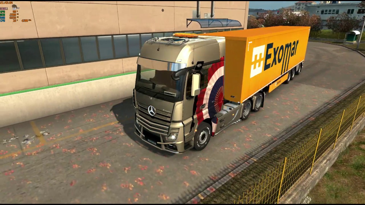 Ets2 オルビア サッサリ グラフィック設定をかなり上げてのテスト Fpsはどこまで落ちるのか Youtube