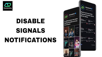 How To Disable Signals Notifications On Olymptrade App