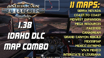 ATS 1.38 and Idaho DLC 11 Maps Combo - 2 minute setup guide