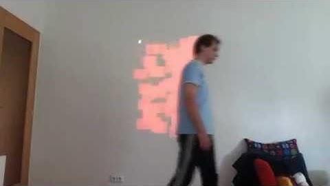 Kinect Interactive Wall Test