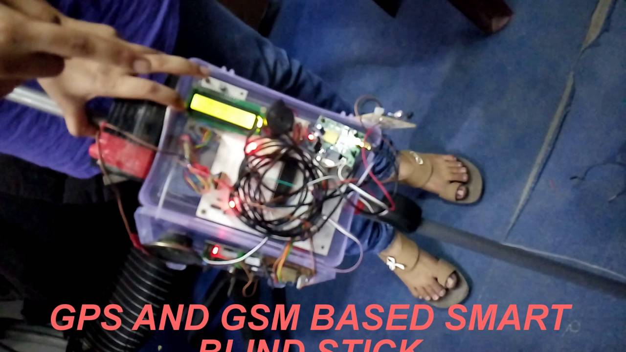GPS AND GSM BASED SMART BLIND STICK - YouTube