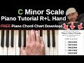 C Minor Scale Piano | Cm Scale Right &amp; Left Hand Piano Tutorial
