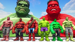 World War Hulk ~ Red vs Green | Team Hulk vs Red Hulk Army - What If
