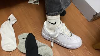 女子大生に大人気！ナイキ「エアフォースワン」開封の儀〜ショートパンツが似合う靴の巻〜