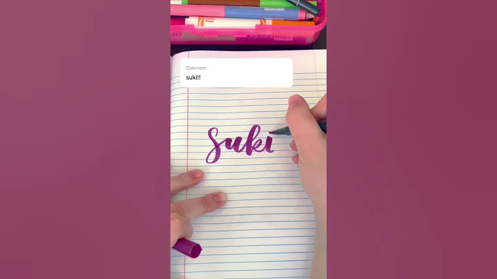 Calligraphy Using Tombow Brush Pens | Hand Lettering My Subscribers Names