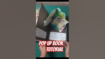 Pop up book tutorial #popupbook #diy #papercraft