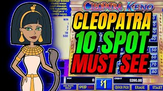 Cleopatra Keno Cindy Collins 10 Spot