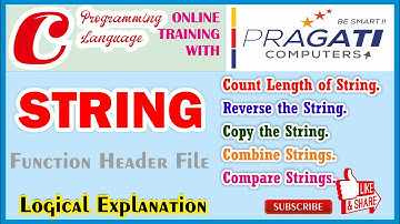 String | Many Programs of string using string.h header file in C.