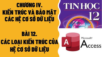 TIN HỌC 12 - BÀI 12: CÁC LOẠI KIẾN TRÚC CỦA HỆ CƠ SỞ DỮ LIỆU