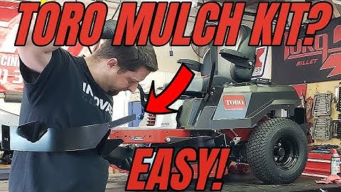 Toro Recycler Mulch Kit Installation On Toro TimeCutter Zero Turn