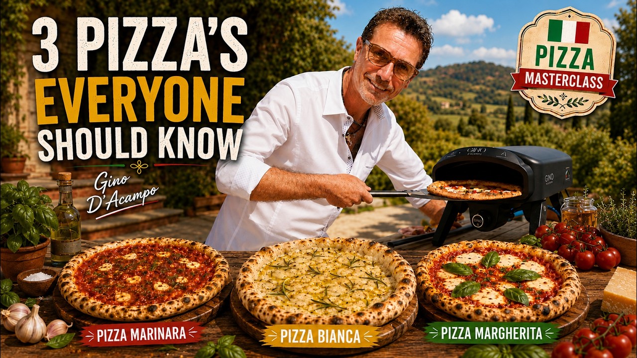 The Ultimate Italian Pizza Masterclass | Marinara, Bianca & Margherita | Gino D'Acampo