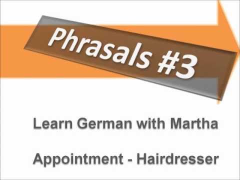 Dialogue Appointment Hairdresser - Phrases #3 - Learn German with ...