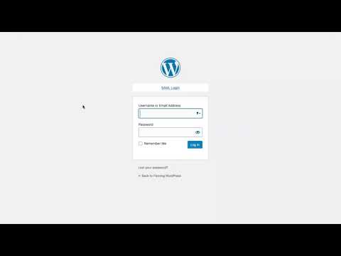 How to login with Fleming Wordpress