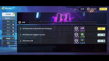 Call of Duty Mobile Kill 3 Enemies with Any Assault Rifle with 4 Attachment | Daily New Challenges