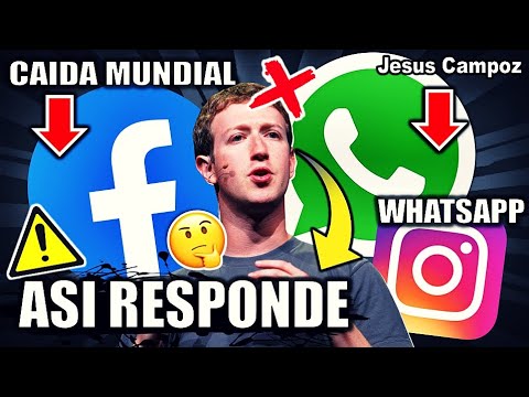Facebook RESPONDE se cayo WhatsApp Facebook e Instagram QUE PASO 4 Octubre 2021 caida mundial AL